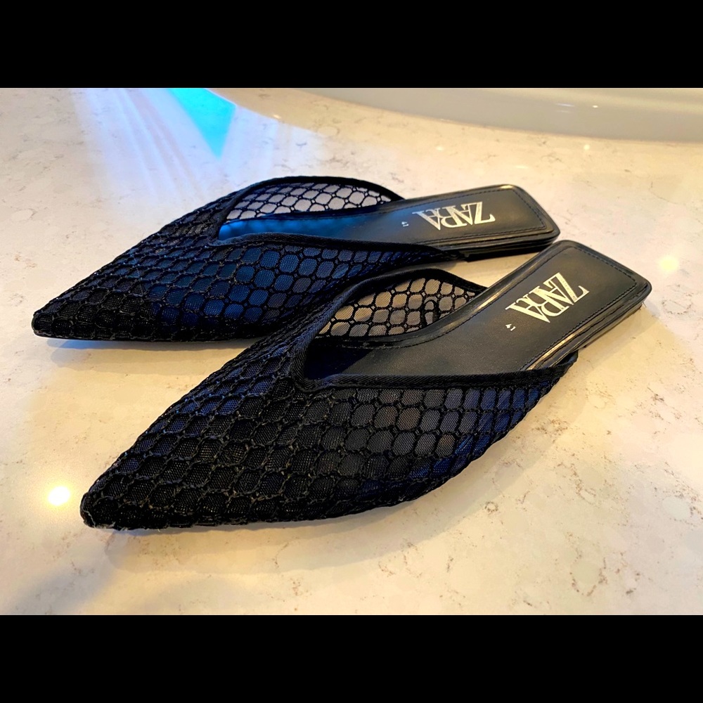 Zara Slide Slip On Shoes Size 8.5